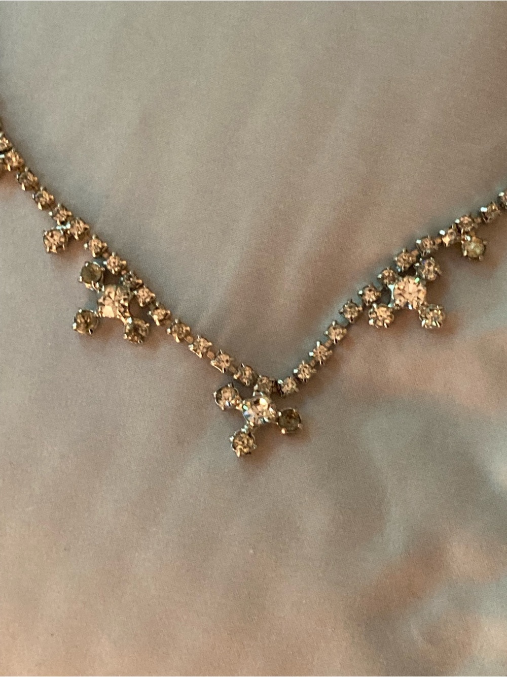 Rhinestone Drop Necklace - Women Jewelry